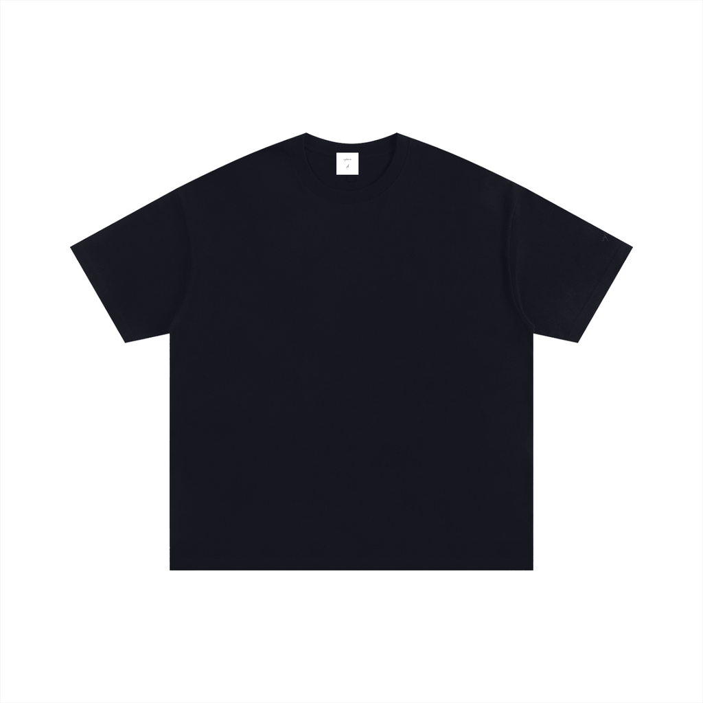 Black Cotton Classic Tee – Vylera