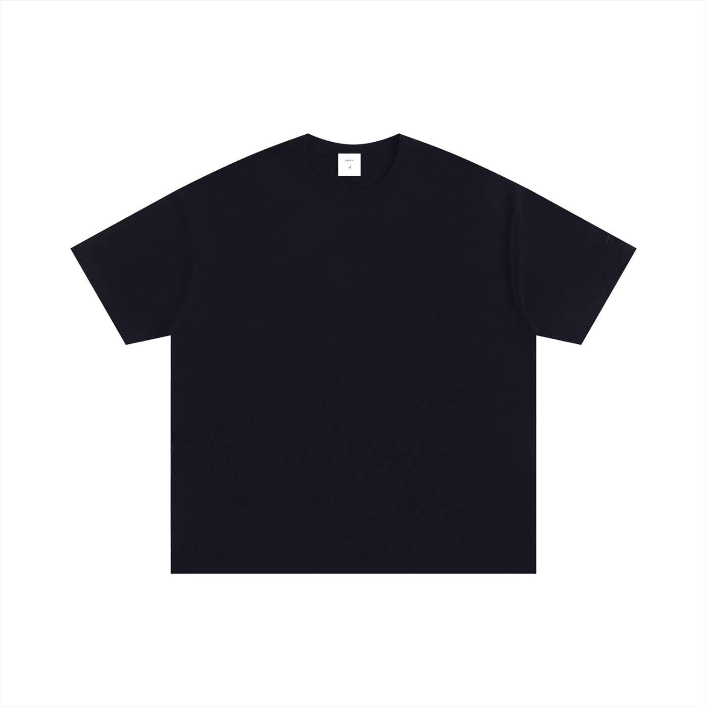 Black Cotton Classic Tee – Vylera