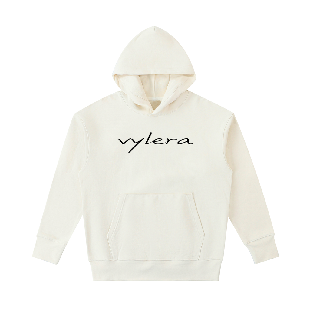 White Cotton Heavyweight Hoodie – Vylera