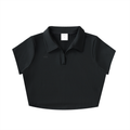 Black Nylon Crop Top – Vylera