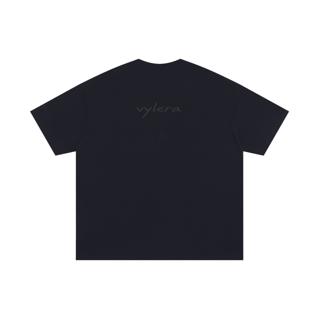Black Cotton Classic Tee – Vylera
