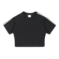 Black Cotton Crop Top – Vylera