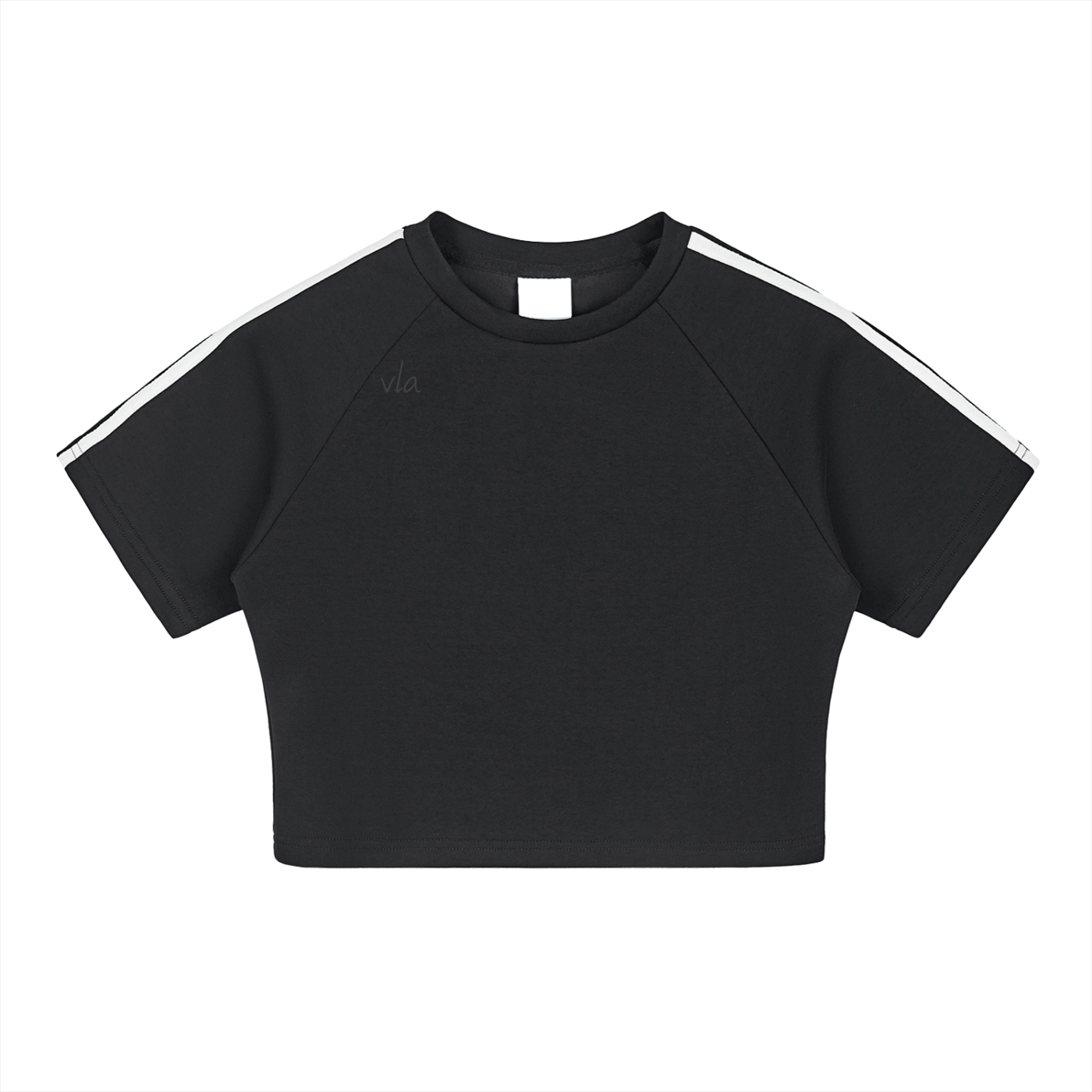 Black Cotton Crop Top – Vylera